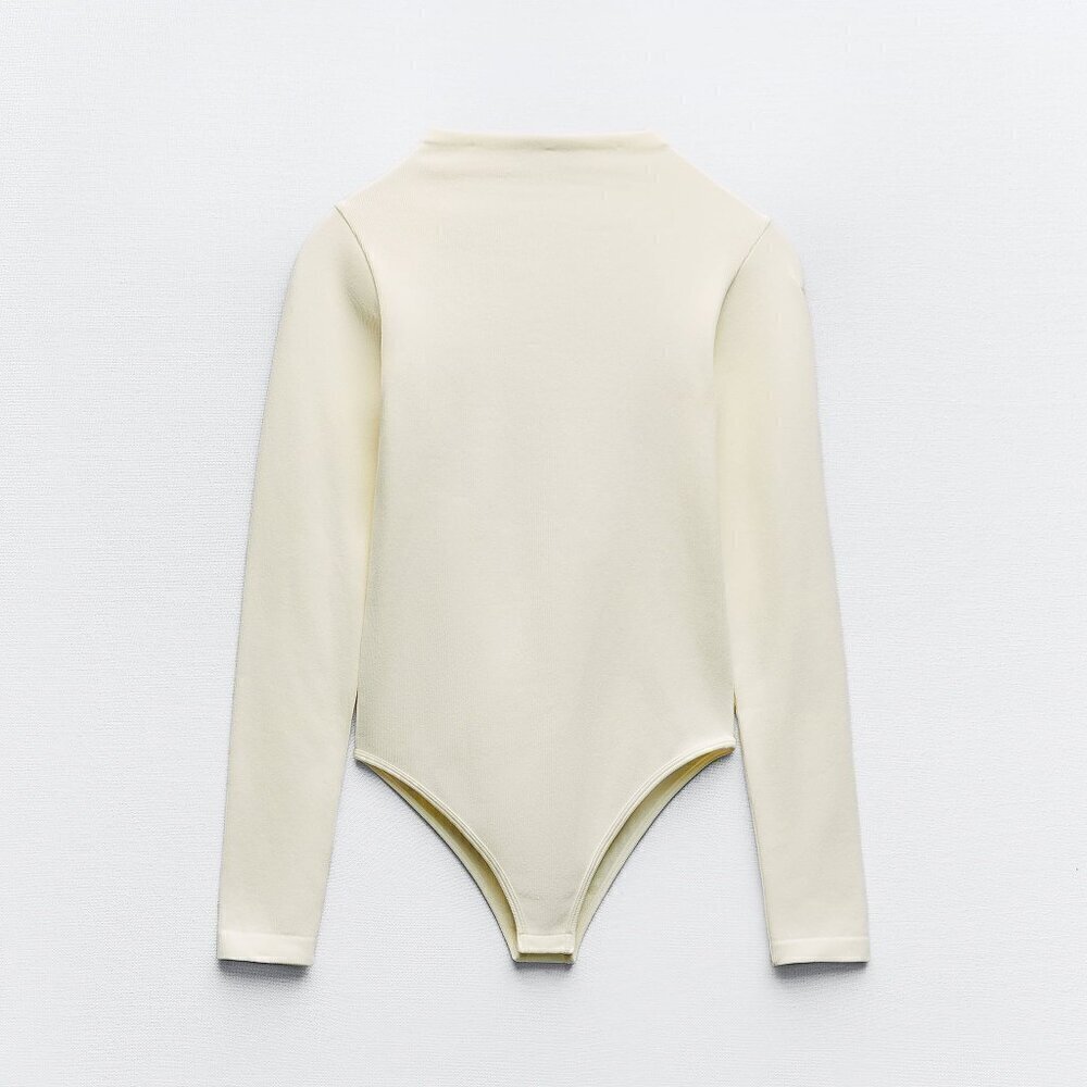 ZARA SEAMLESS BACKLESS LONG SLEEVE BODYSUIT